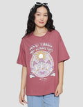 Nevada Oversize Good Times And Sunny Day Kaos Lengan Pendek Wanita