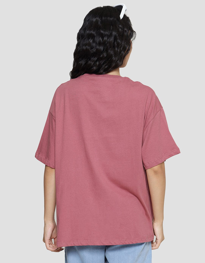 Nevada Oversize Good Times And Sunny Day Kaos Lengan Pendek Wanita