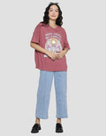 Nevada Oversize Good Times And Sunny Day Kaos Lengan Pendek Wanita