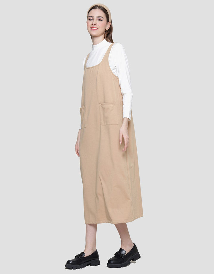 Nevada Overall Inner Long Dress Wanita