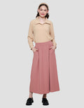 Nevada Texture Fabric Knit Set Rok Maxi Wanita