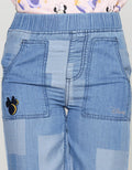 Disney Celana Panjang Denim Miinie Checked Anak Perempuan