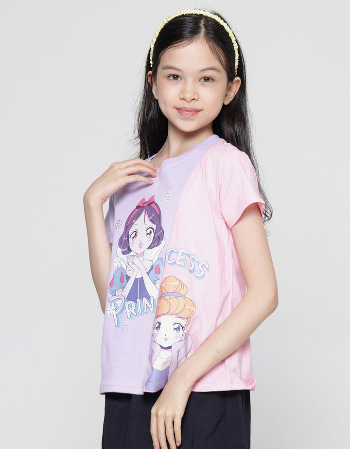 Disney Princess Anime Cut And Sewn Kaos Anak Perempuan