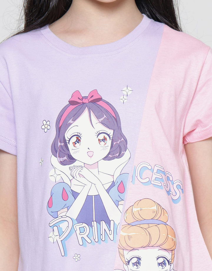 Disney Princess Anime Cut And Sewn Kaos Anak Perempuan