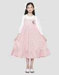 Disney Overall Str Woven Minnie Midi Dress Girls