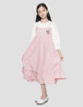 Disney Overall Str Woven Minnie Midi Dress Girls
