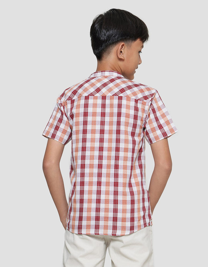 Nevada Casual Yarndyed Check Koko Short Sleeve Boys
