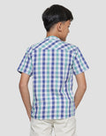 Nevada Yarndyed Check Koko Lengan Pendek Anak Laki-Laki