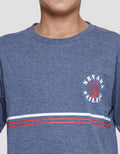 Nevada Stripe Logo Sailing Kaos Anak Laki-laki