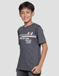 Nevada Kaos Lengan Pendek Print Stripe One Step Moving Forward Anak Laki-laki