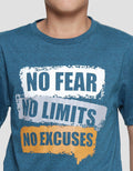 Nevada Boys No Fear No Limits Print Short Sleeve T-Shirt