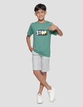 Nevada Print Stop Start Kaos Lengan Pendek Anak Laki-Laki