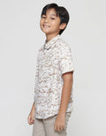 Nevada Poplin Abstract Boys Short Sleeve Shirt