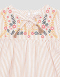 Pipiniko Bohemian Stripes Midi Dress Short Sleeve Girls