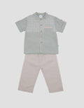 Pipiniko Print Geometric Bamus Clothes Set for Boys