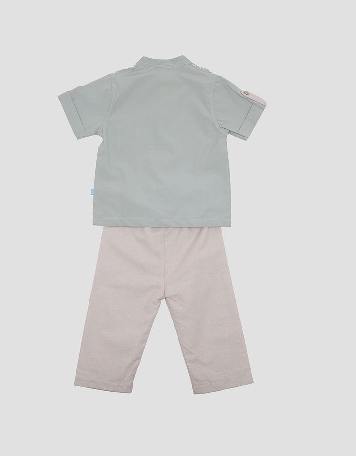 Pipiniko Print Geometric Bamus Clothes Set for Boys