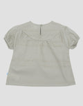 Pipiniko Smock Gold Thread Blouse Short Sleeve Girls