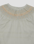 Pipiniko Smock Gold Thread Blouse Short Sleeve Girls