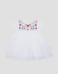 Pipiniko Textured Embro Midi Dress for Girls