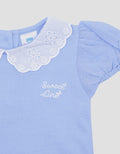 Pipiniko Topez Dot Collar Blouse Anak Perempuan