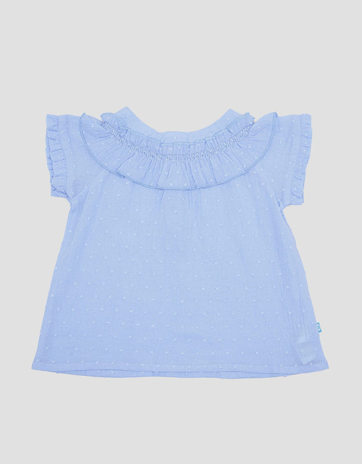 Pipiniko Smock Neck Blouse Aank Women