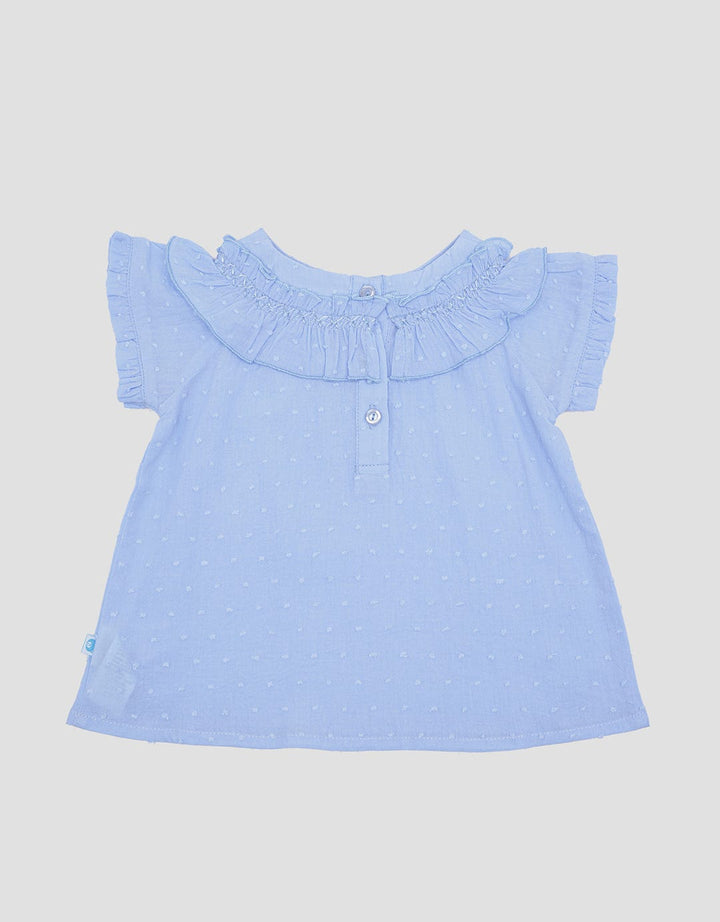Pipiniko Smock Neck Blouse Aank Women
