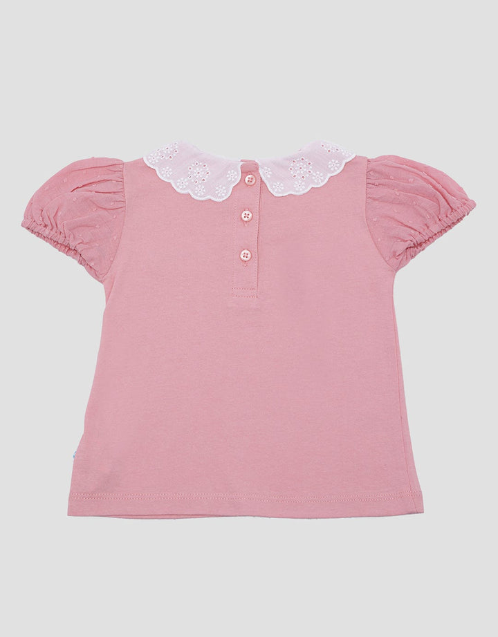 Pipiniko Swiss Collar Embro Blouse for Girls