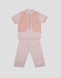 Pipiniko Vest Geometric Print Peci Set Bamus Boys