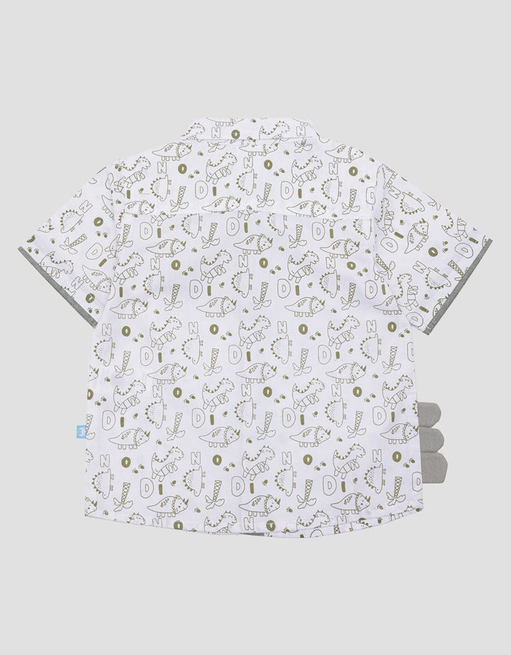 Pipiniko Fp Dino Land Boys Short Sleeve Shirt