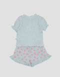 Pipiniko Ribbed Short Mouse Baju Set Anak Perempuan