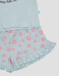 Pipiniko Ribbed Short Mouse Baju Set Anak Perempuan