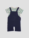 Pipiniko Overall Kodok Aplikasi Textured Anak Laki-laki