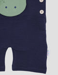 Pipiniko Overall Kodok Aplikasi Textured Anak Laki-laki
