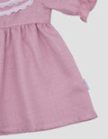 Pipiniko Double Lace Midi Dress Anak Perempuan