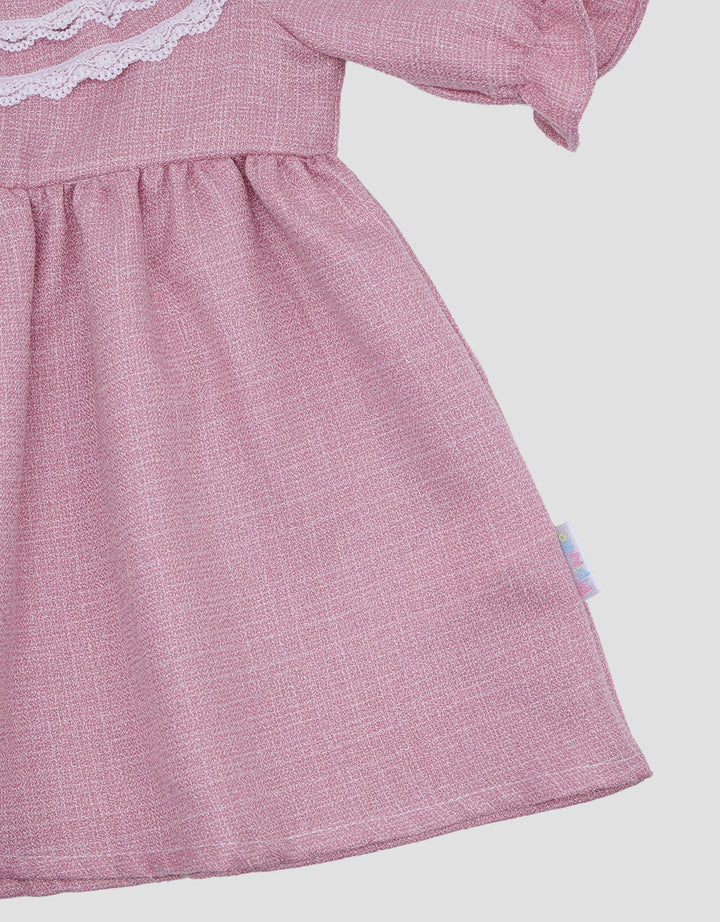 Pipiniko Double Lace Midi Dress Anak Perempuan
