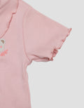 Pipiniko Ribbed Short Bear Baju Set Anak Perempuan