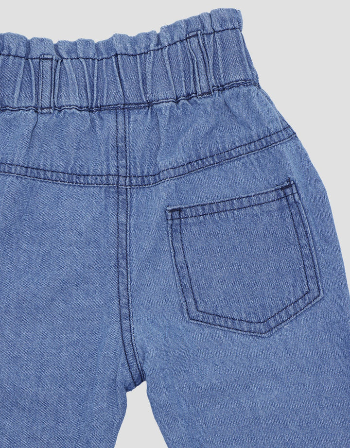 Pipiniko Fp Flower Celana Panjang Denim Anak Perempuan