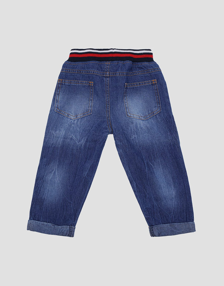 Pipiniko Washed Denim Celana Anak Laki-laki