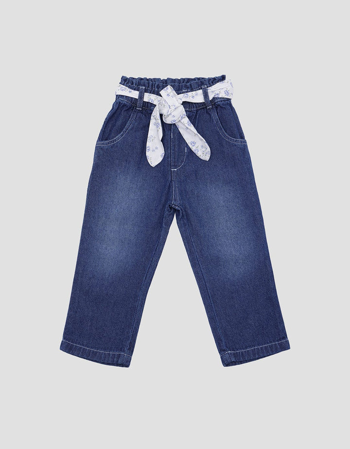 Pipiniko Denim Belt Kain Celana Jeans Anak Perempuan