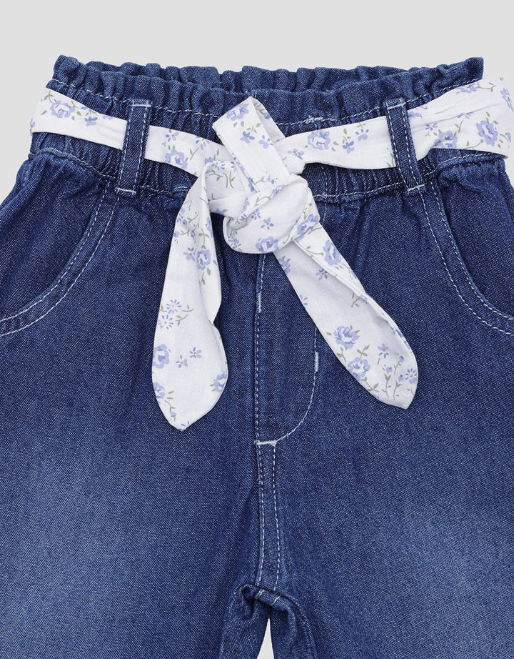 Pipiniko Denim Belt Kain Celana Jeans Anak Perempuan