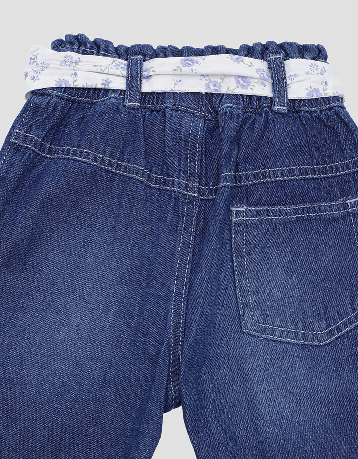 Pipiniko Denim Belt Kain Celana Jeans Anak Perempuan