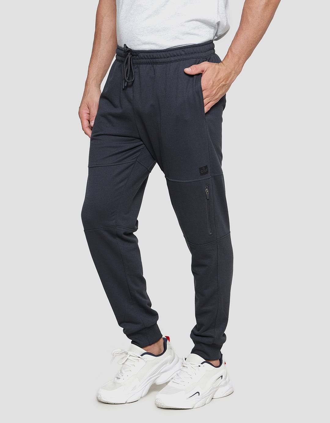 Cole Knit Basic With Zip Add Small Print Men's Jogger