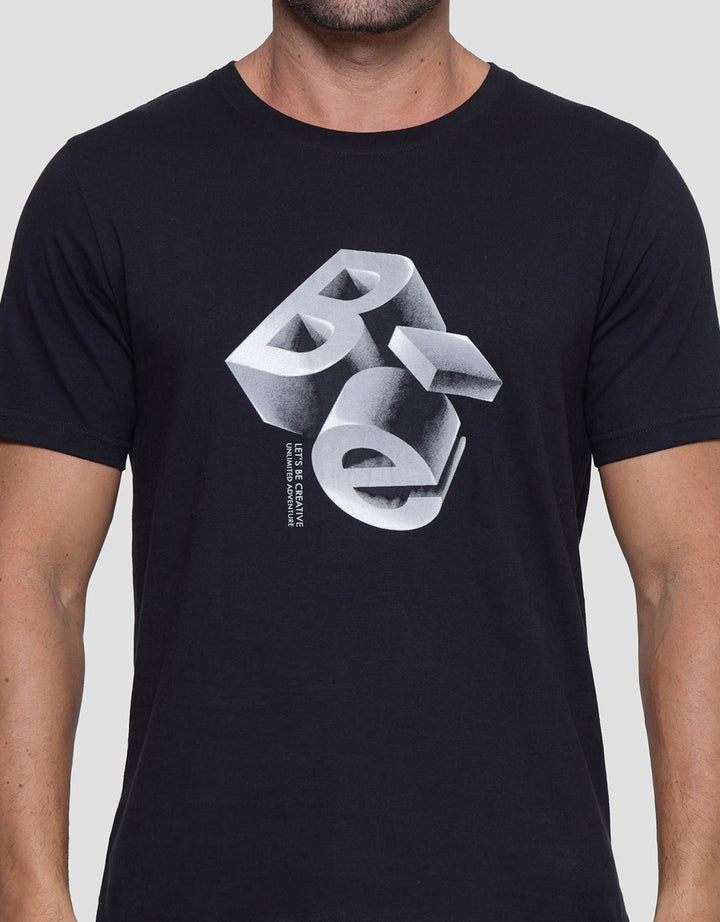 T Zone Theme 3D Letters Kaos Pria