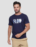 T Zone Flow 3D Print Kaos Casual Pria