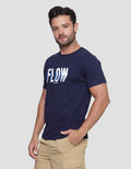 T Zone Flow 3D Print Kaos Casual Pria