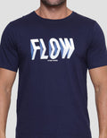 T Zone Flow 3D Print Kaos Casual Pria