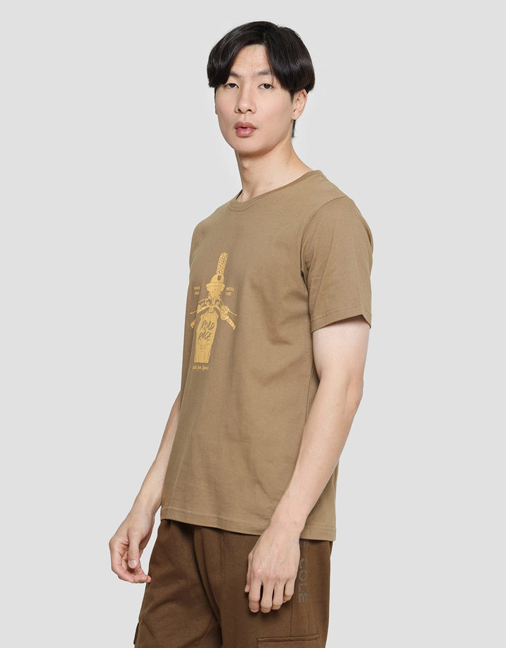 T Zone Print Long Ride Kaos Lengan Pendek Pria