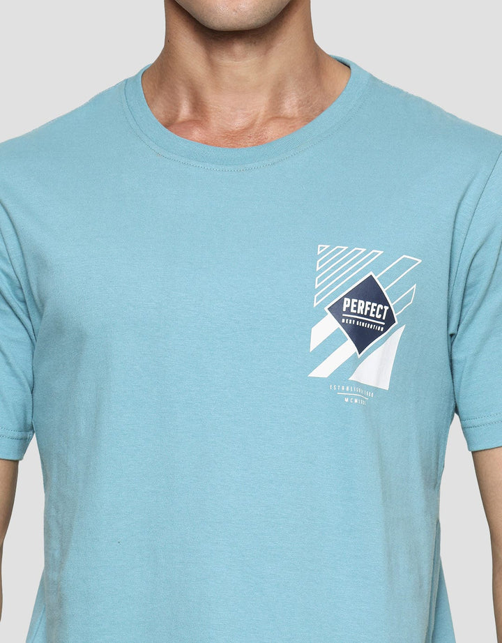 T Zone Linear Graphic Print Kaos Pria