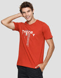 T Zone Theory Wording Print Kaos Pria