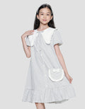 Sweet Miss Koral Collar Midi Dress Anak Perempuan
